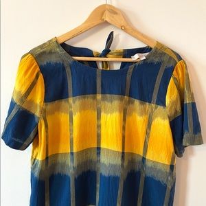 Loft Women’s Size Small Color Block Tye Dye Shirt